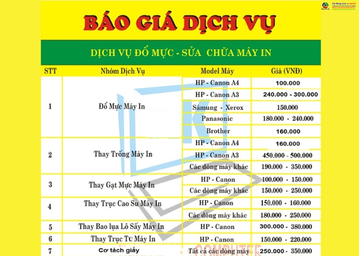 Báo giá sửa máy in đa năng tại Gia Phát