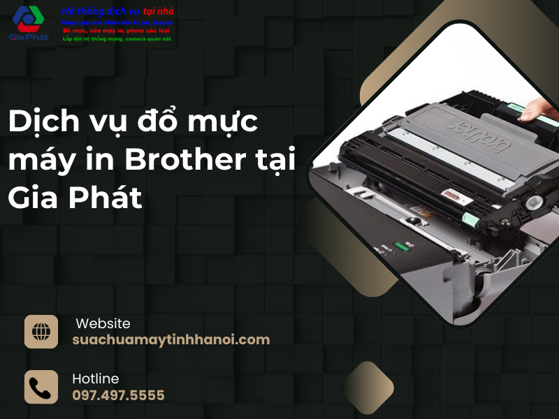 Đổ mực máy in brother