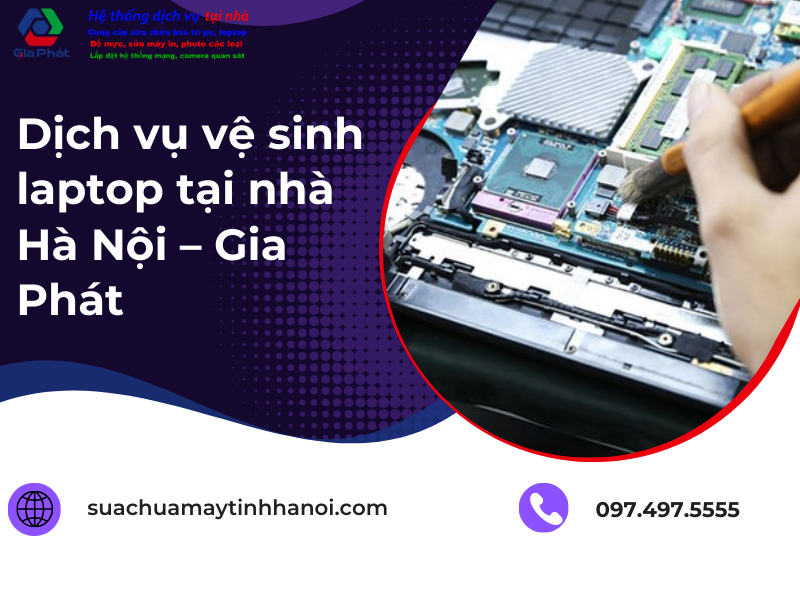 Vệ sinh laptop tại nhà Hà Nội