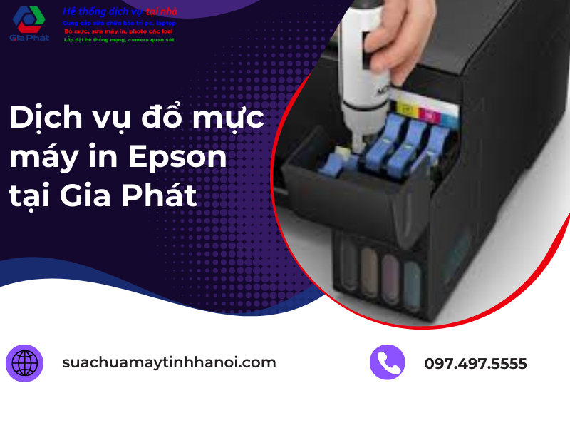 đổ mực máy in Epson