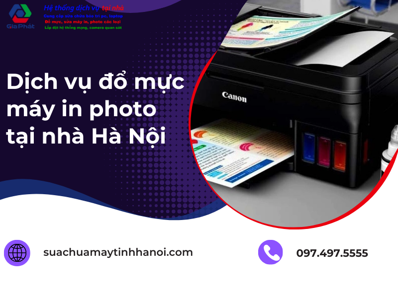 đổ mực máy photo tại nhà Hà Nội