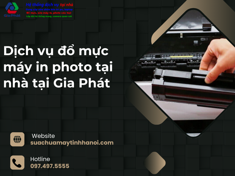 đổ mực máy in photo tại nhà